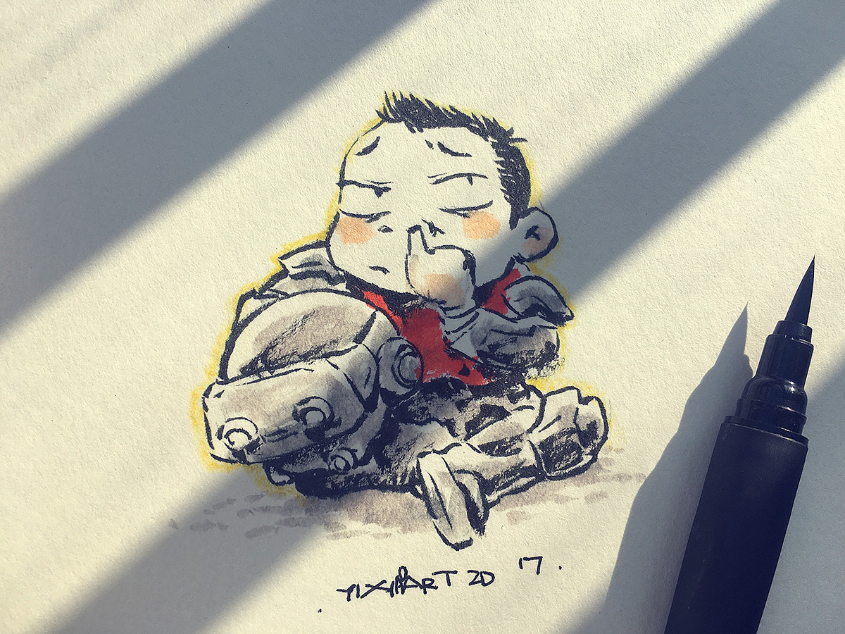 《高腳騎士》- 及近期的一些科幻創(chuàng)作（圖ZOTkyMzQzODA=） - 藝術(shù)插畫 - 站酷設(shè)計(jì)師小毅哥哥Owen原創(chuàng)素材 - 站酷ZCOOL