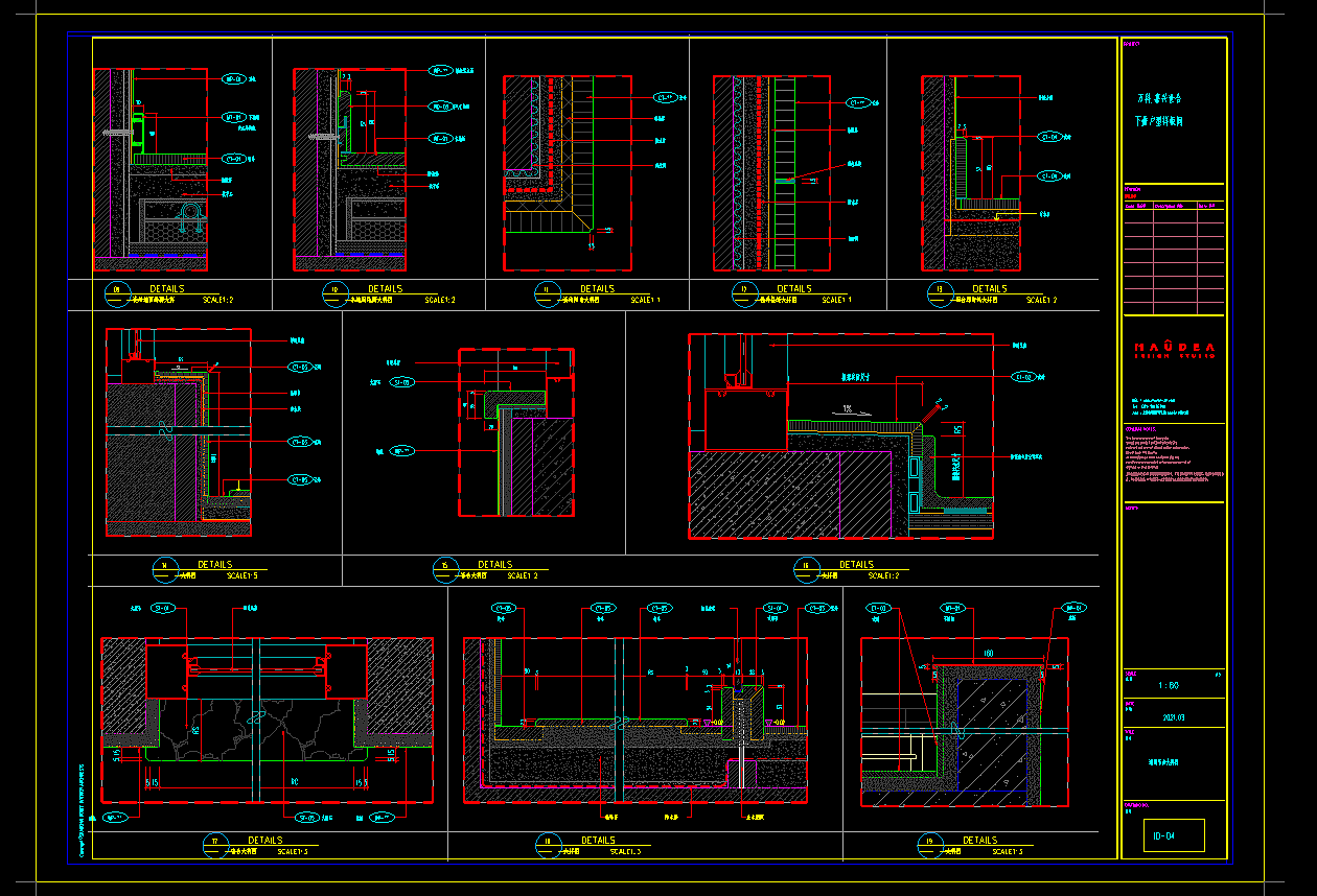 现代别墅效果图+施工图