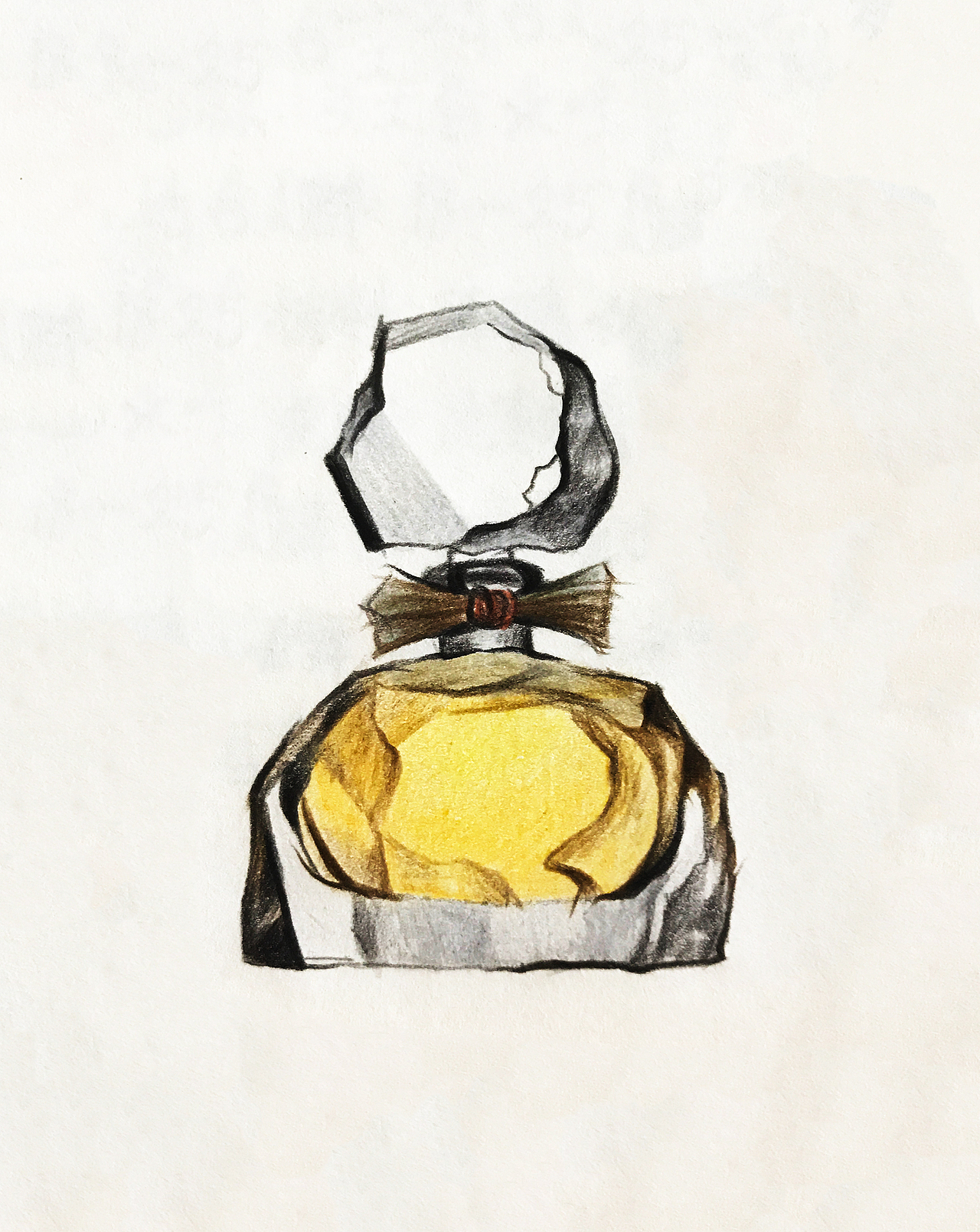 手绘香水瓶