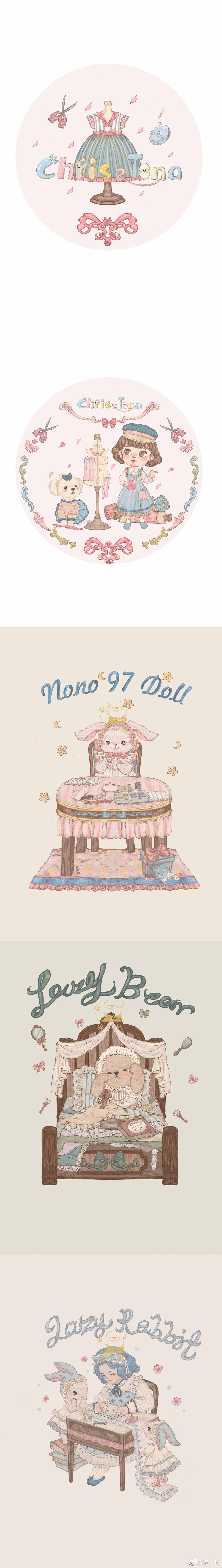 复古外包装吊牌设计（图ZMjg5MDQ1MTMy） - 商业插画 - 站酷设计师熊绵绵原创素材 - 站酷ZCOOL