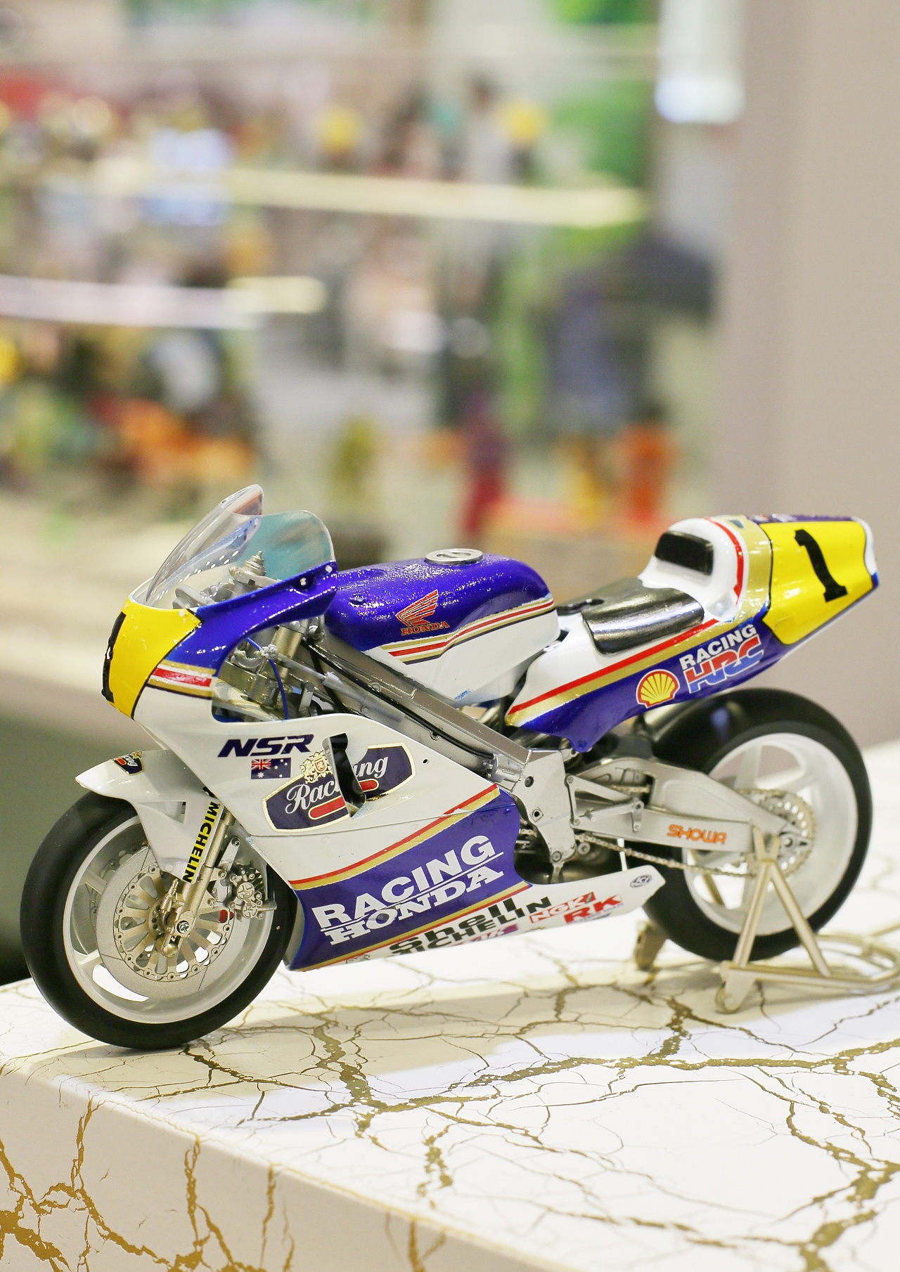 长谷川112nsr500乐富门1989摩托车模型完成品