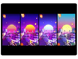 快手直播间礼物 - 七夕鹊桥相会