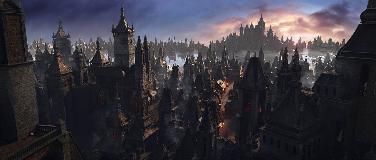 场景练习中世纪风格图