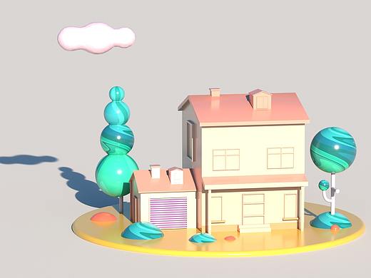 C4D作品集（个人主页-ZNTY1Mjk1NzY=） - 其他平面 - 站酷设计师阿兰本鲜原创素材 - 站酷ZCOOL