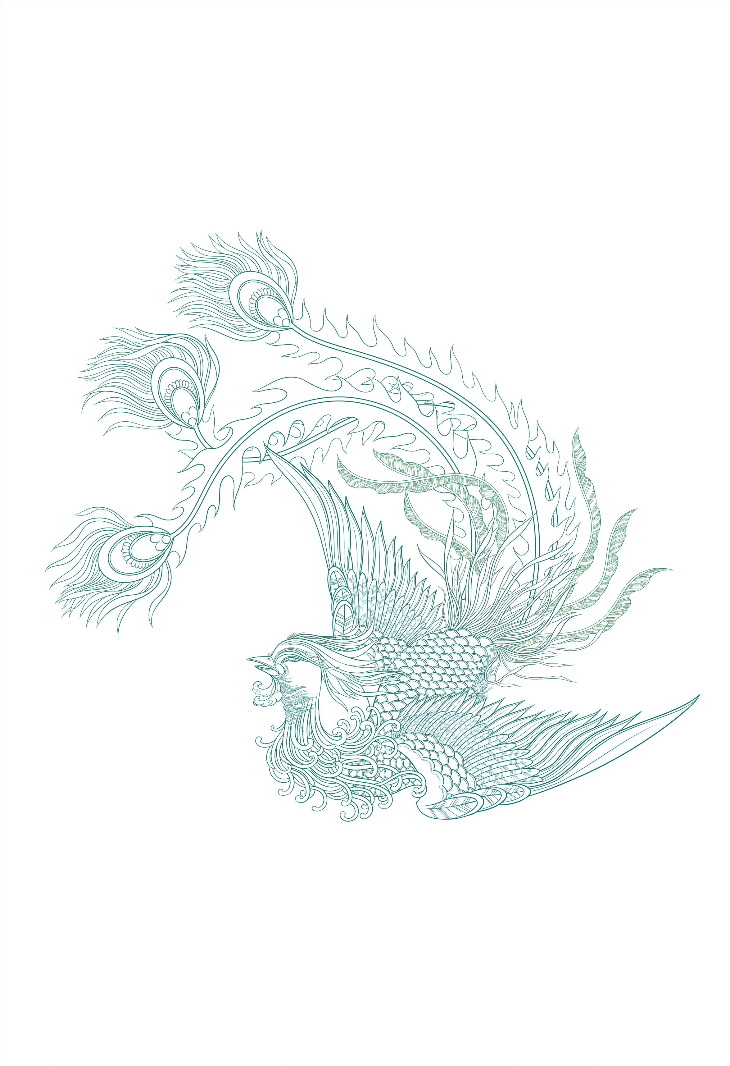 凤凰来仪 | 恭贺新年（图ZMTk0NjY1NTg0） - 创作习作 - 站酷设计师麻吉利亚原创素材 - 站酷ZCOOL