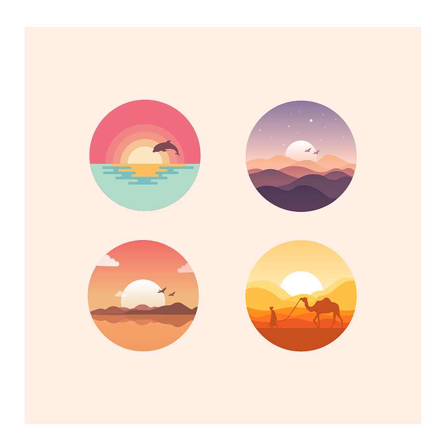 追波风-两组临摹