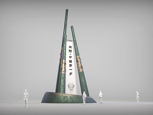 三星堆主题雕塑