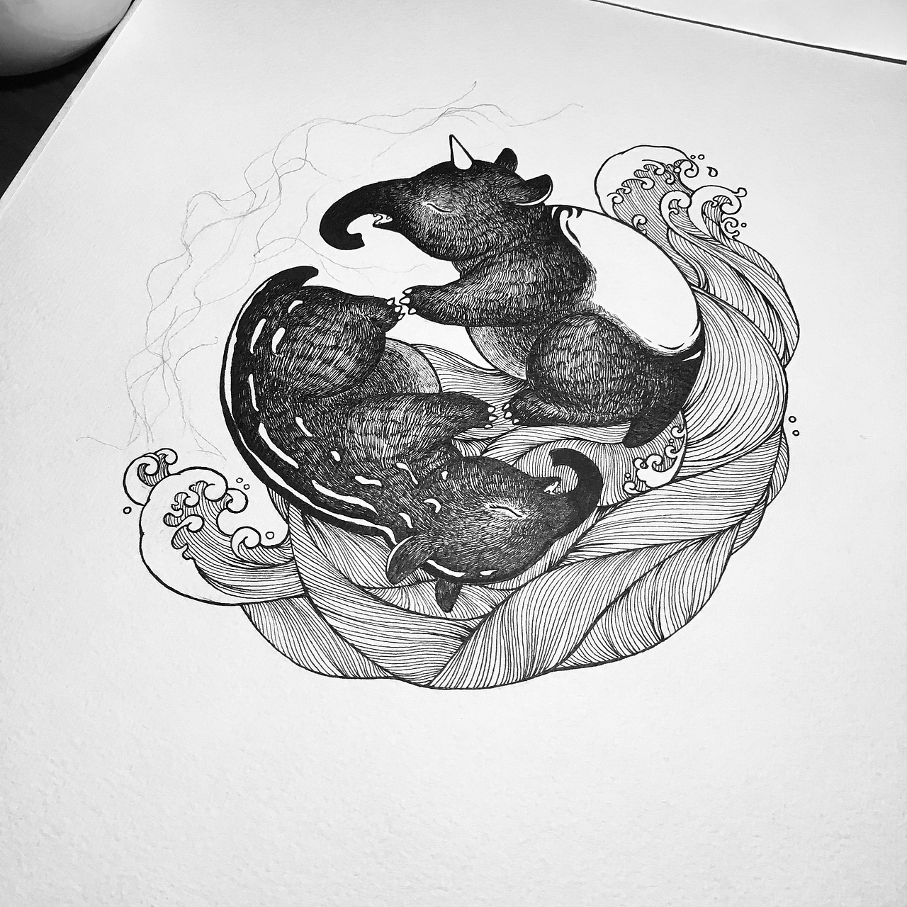 【食夢(mèng)貘】（圖ZNjg0MzQ4ODA=） - 藝術(shù)插畫(huà) - 站酷設(shè)計(jì)師stellam2y原創(chuàng)素材 - 站酷ZCOOL