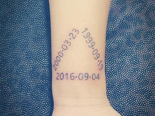 数字纹身很有纪念价值的金左堂纹身专业盖瘢痕安阳纹身