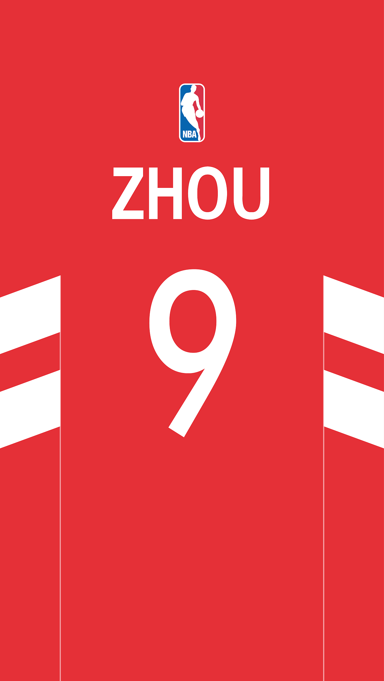 NBA 火箭队 红色球衣主题 / 手机壁纸