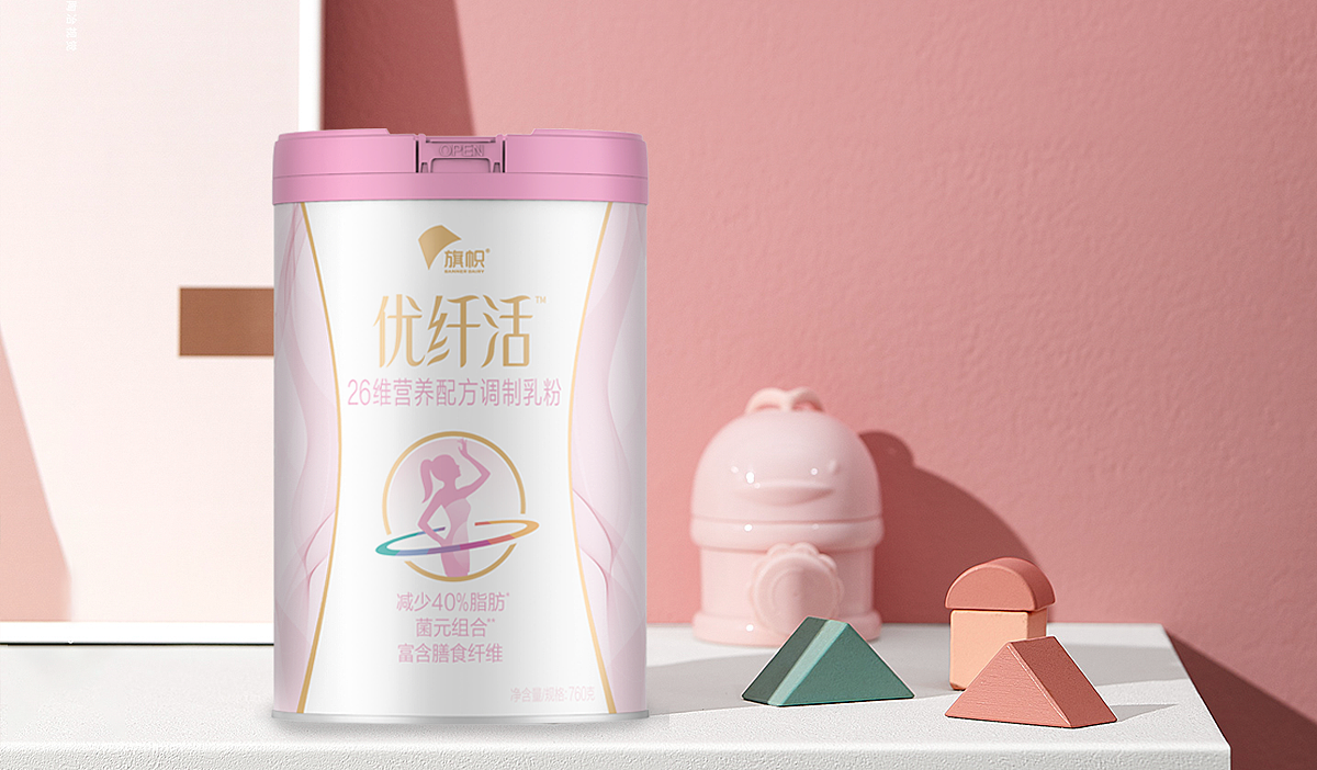 旗帜优纤活奶粉