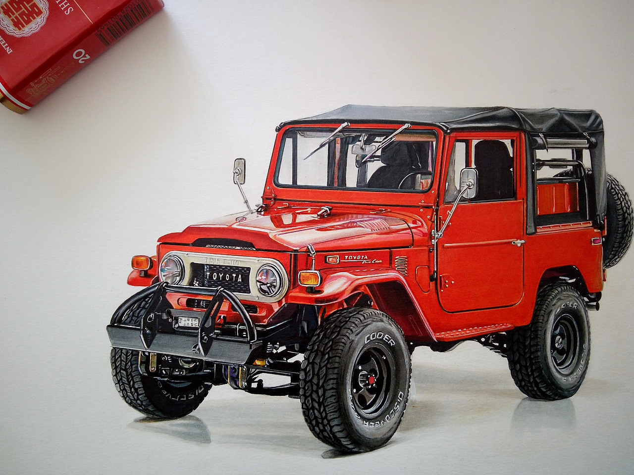 TOYOTA “陆巡”前身 FJ40（图ZMTIyODQ4MjMy） - 艺术插画 - 站酷设计师xyikai吉原创素材 - 站酷ZCOOL