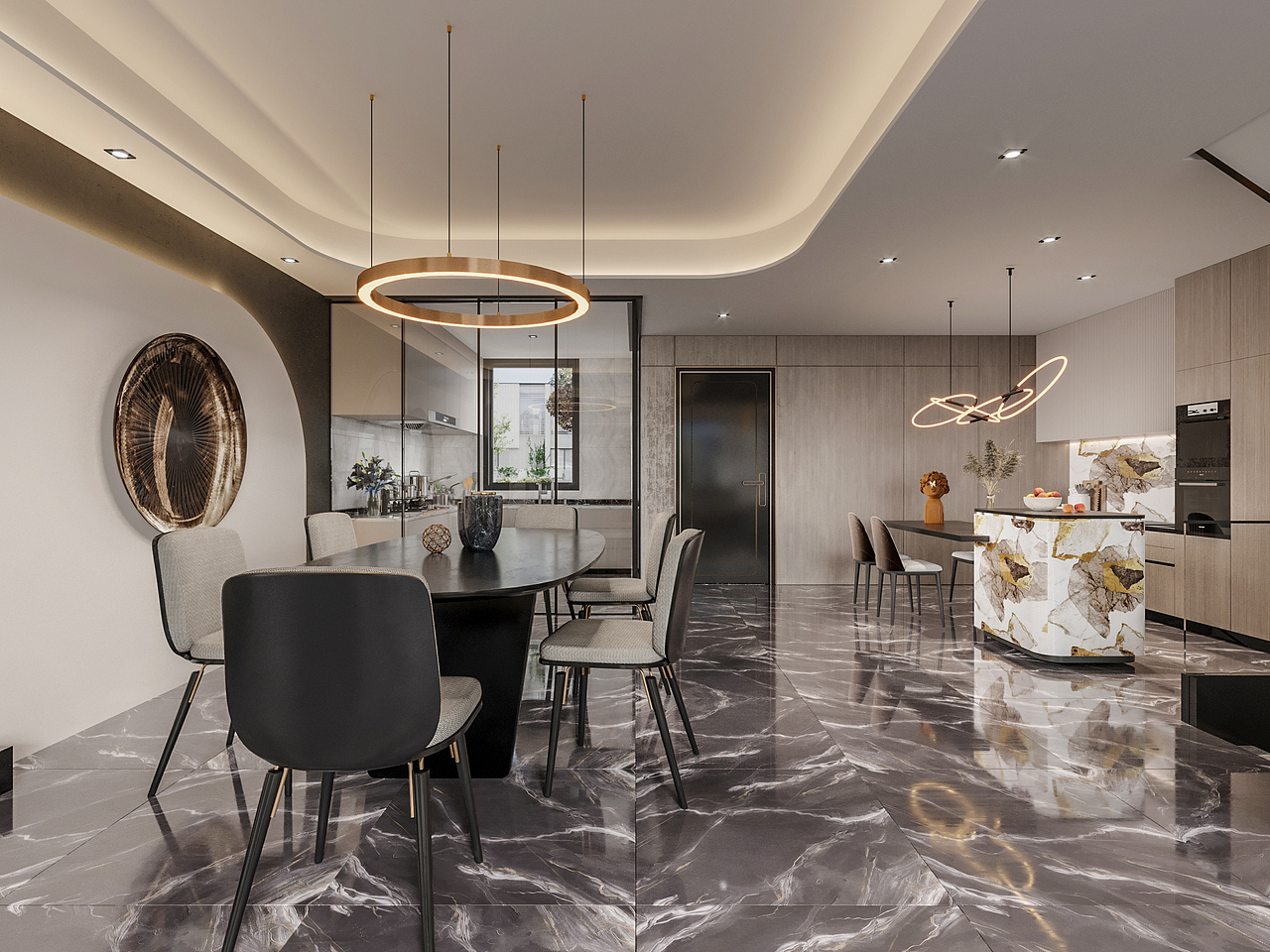 融于现代空间里的低调与奢华（图ZMjA2OTM1MTcy） - 家装设计 - 站酷设计师木梵空间设计表现原创素材 - 站酷ZCOOL