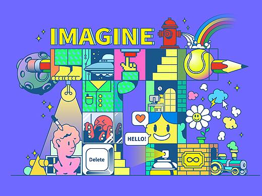 π 像素中的世界（个人主页-ZNDkxMTMwNzY=） - 海报 - 站酷设计师KINNNI原创素材 - 站酷ZCOOL