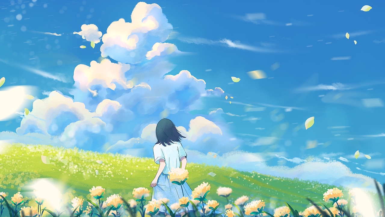 日系插画场景_暖阳64-站酷zcool