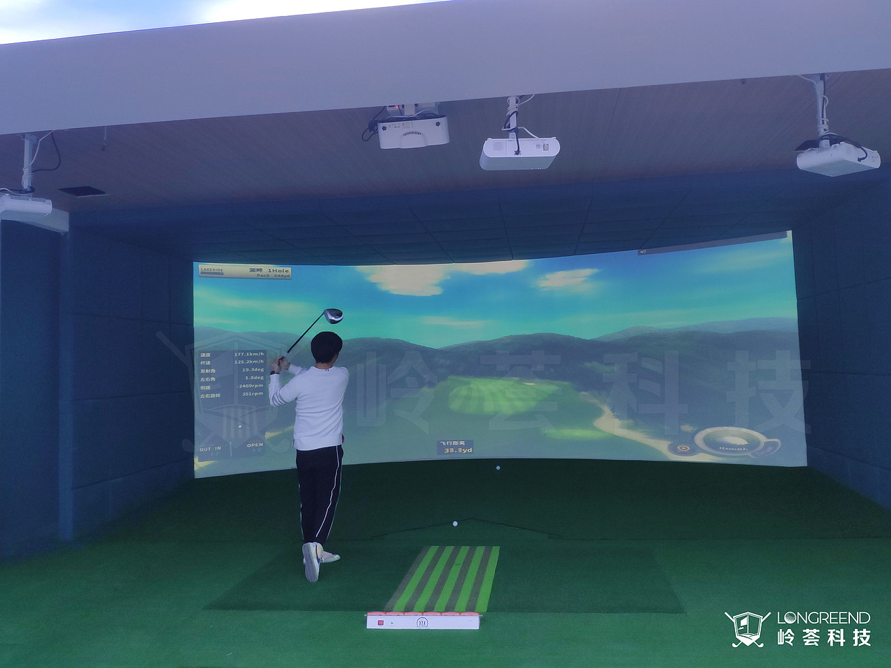 湖北省黃岡市德爾福酒店環(huán)屏高爾夫模擬器精品酒店項(xiàng)目（圖ZMjk0MDQxNjY0） - 酒店餐飲設(shè)計(jì) - 站酷設(shè)計(jì)師嶺薈科技原創(chuàng)素材 - 站酷ZCOOL