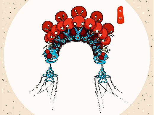 手绘系列插画《粤韵》（个人主页-ZNDYyNzk1Njg=） - 艺术插画 - 站酷设计师椰猫原创素材 - 站酷ZCOOL