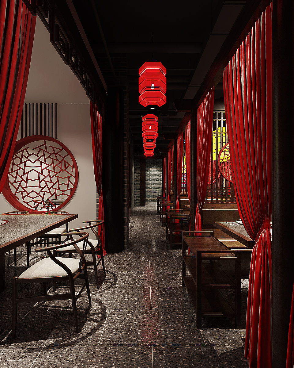 火锅店（图ZMTg0MTA1Mjk2） - 家装设计 - 站酷设计师意一设计原创素材 - 站酷ZCOOL