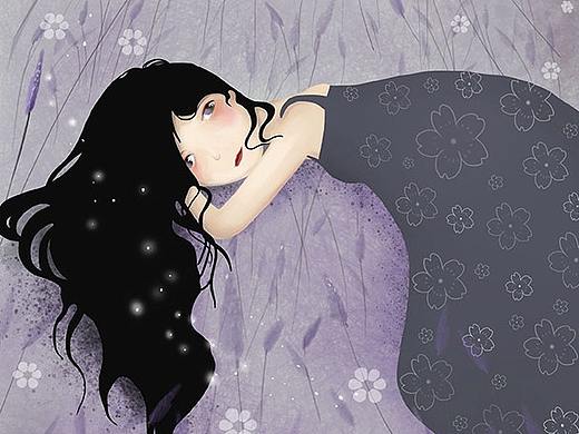 忧郁漂亮小姐姐（个人主页-ZNDk3NDEwOTI=） - 商业插画 - 站酷设计师关寒原创素材 - 站酷ZCOOL