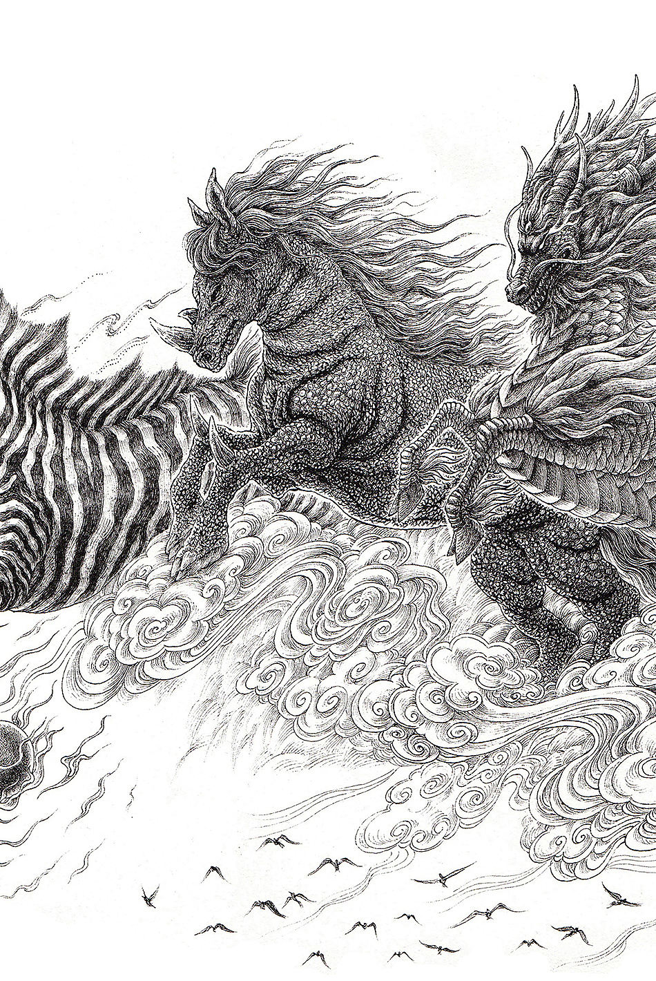 《天马行空图》傅淳强手绘作品(图ZMTE5OTMzNDA4) - 绘画 - 站酷设计师傅淳强画者之旅原创素材 - 站酷ZCOOL