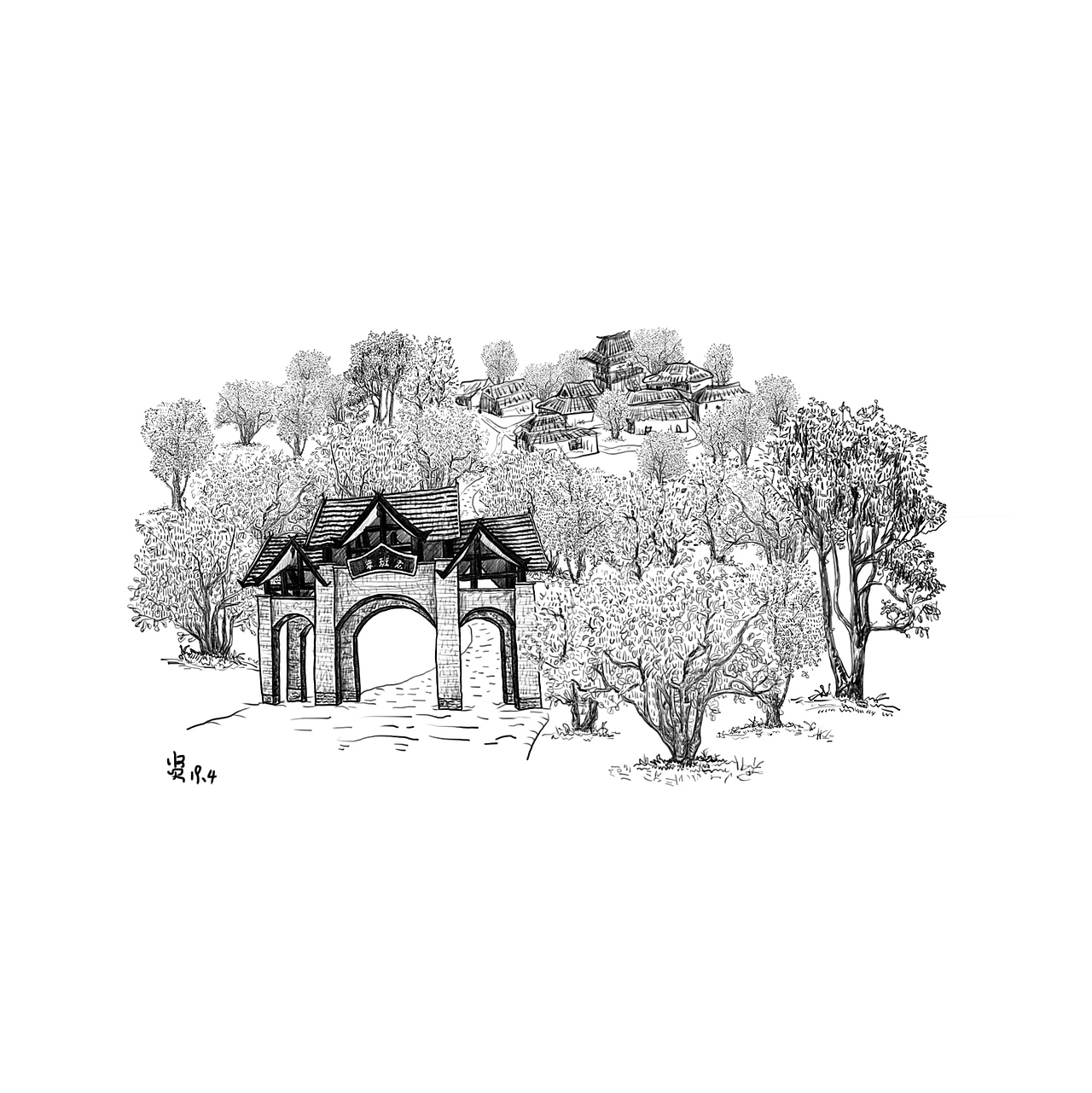 《茶树》_宋世贤-站酷zcool