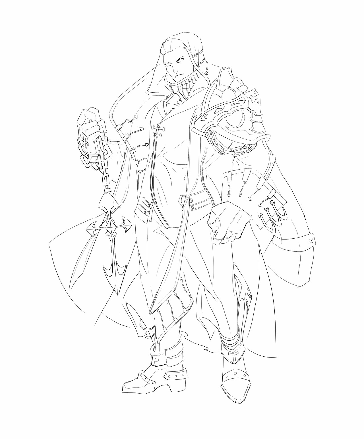 游戏原画线稿练习