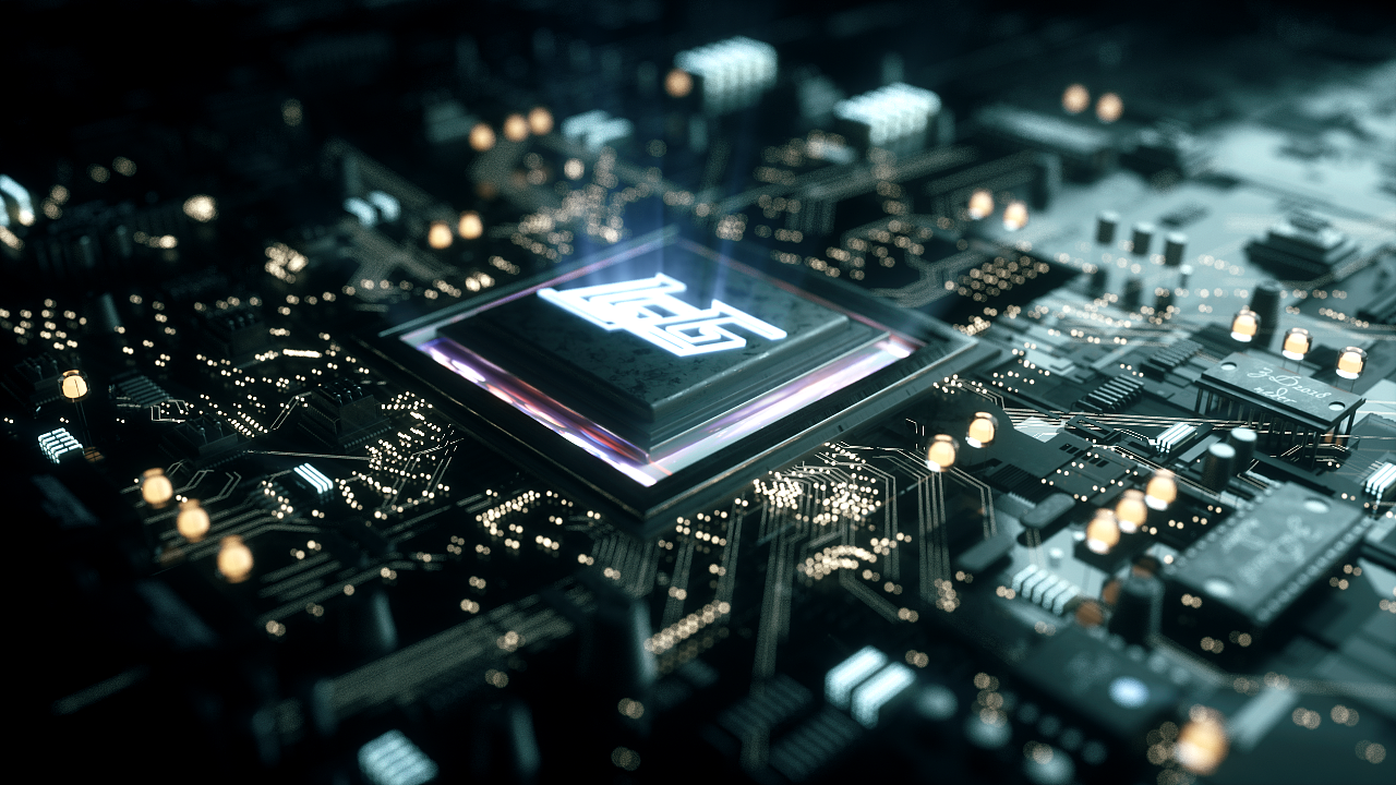 oc电路板渲染练习