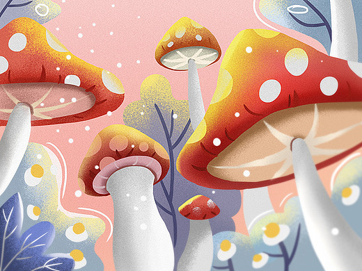 蘑菇插画-儿童插画294051年前星1插画-游戏原画27011年前雪地插画
