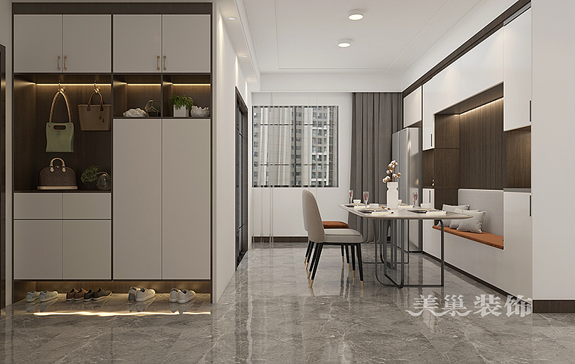 我和你的140㎡新家,轻奢有格调,每1㎡都是亮点---餐厅