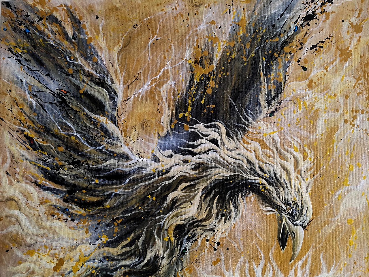 原创-《凤凰》（图ZMjExNzA0MDY0） - 绘画 - 站酷设计师老吴绘画原创素材 - 站酷ZCOOL