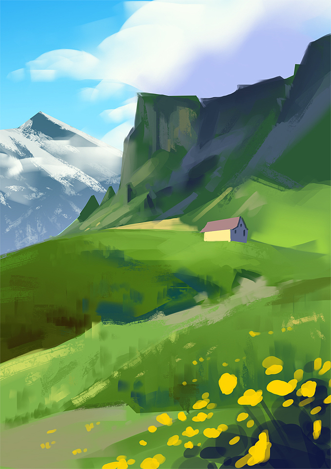 色彩速涂练习（图ZMTM0NTUyMzA0） - 创作习作 - 站酷设计师Ishara13th原创素材 - 站酷ZCOOL