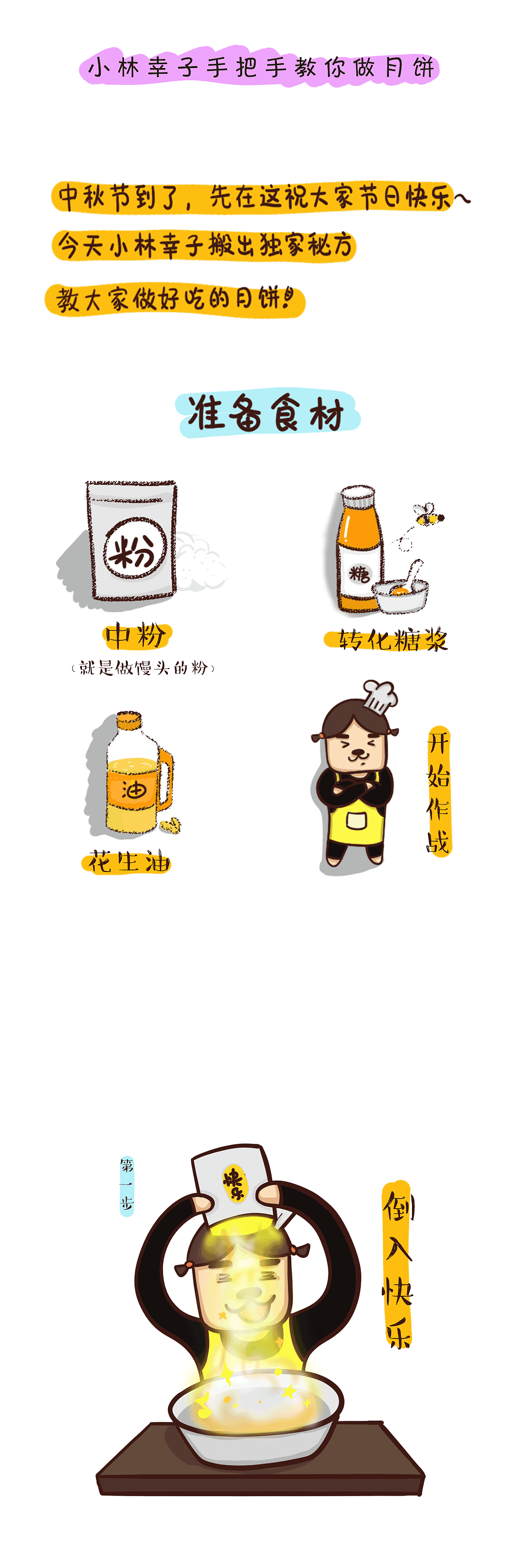 小林幸子手把手教你做月饼（图ZMTI5NTY0Njcy） - 短篇/格漫 - 站酷设计师小林幸子_sachiko原创素材 - 站酷ZCOOL