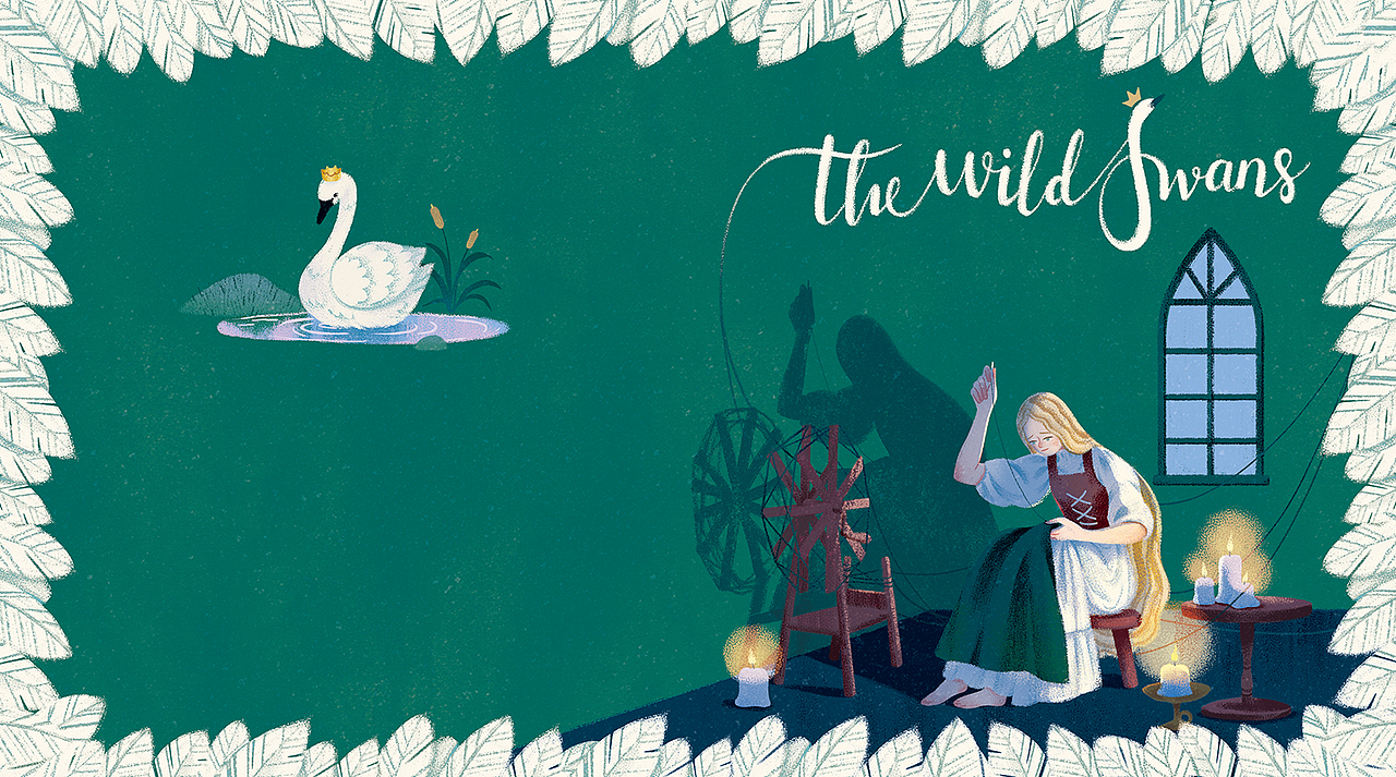 《野天鹅》little match经典童话故事英文绘本