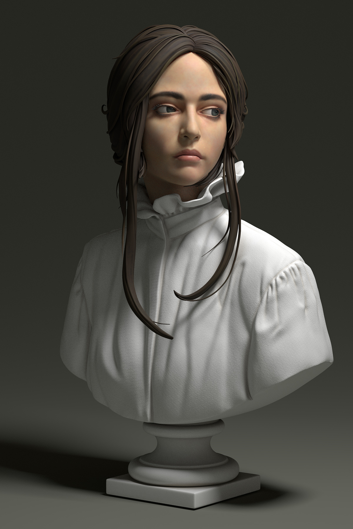 胸像练习20201007|三维|人物/生物|eeloel_原创作品-站酷zcool