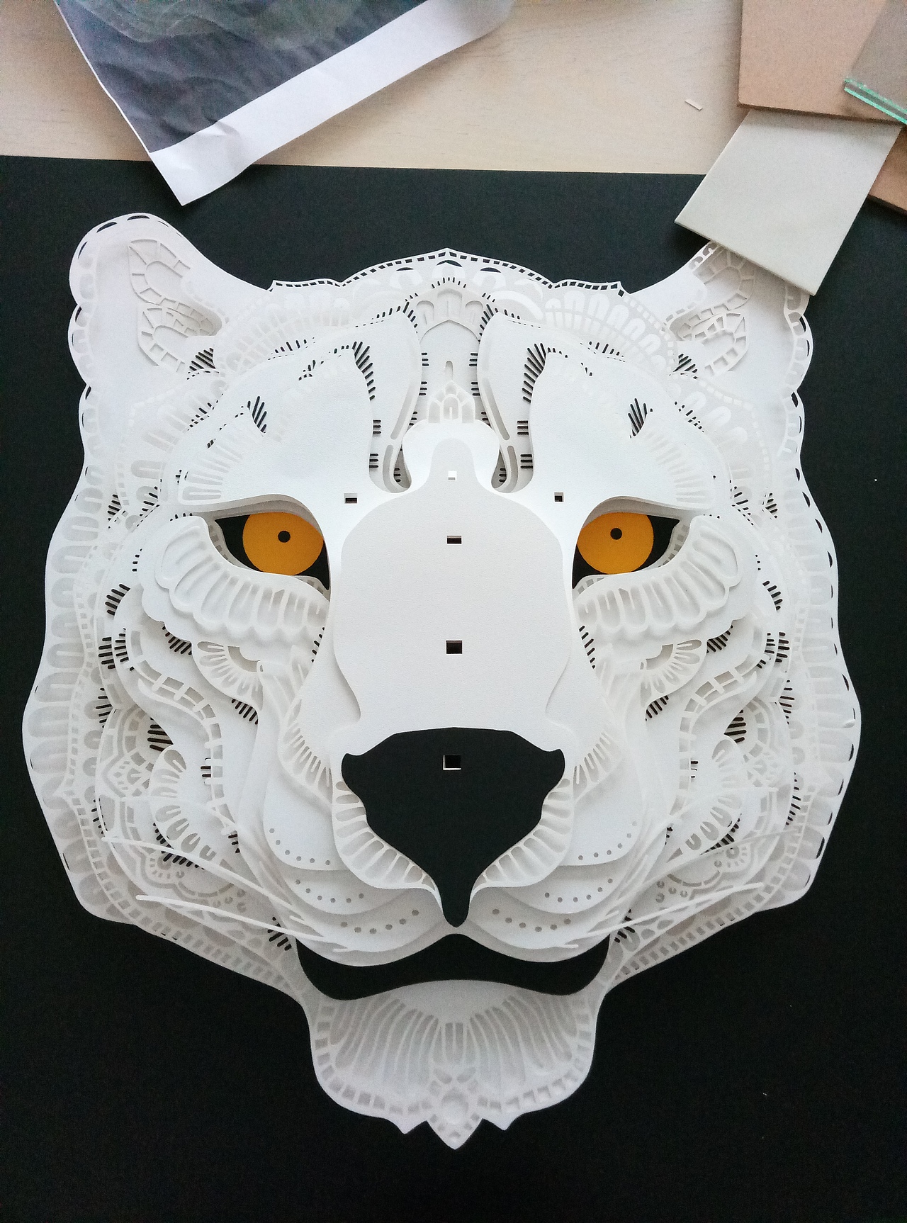 动物头纸雕（图ZMTExMzA4NzU2） - 工艺品设计 - 站酷设计师朱顺立原创素材 - 站酷ZCOOL