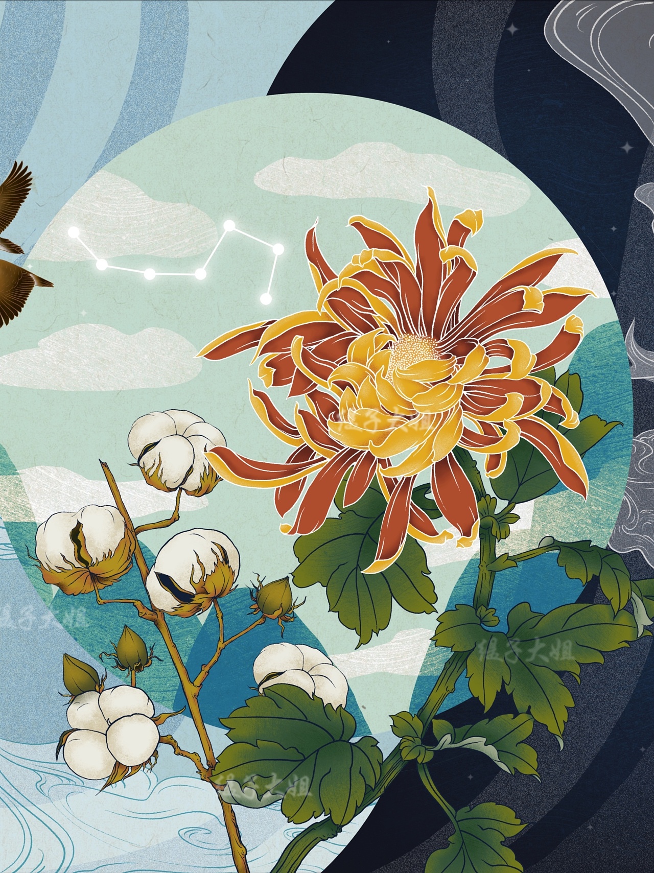 秋分|插画|创作习作|阿缇子缇 - 原创作品 - 站酷 (zcool)