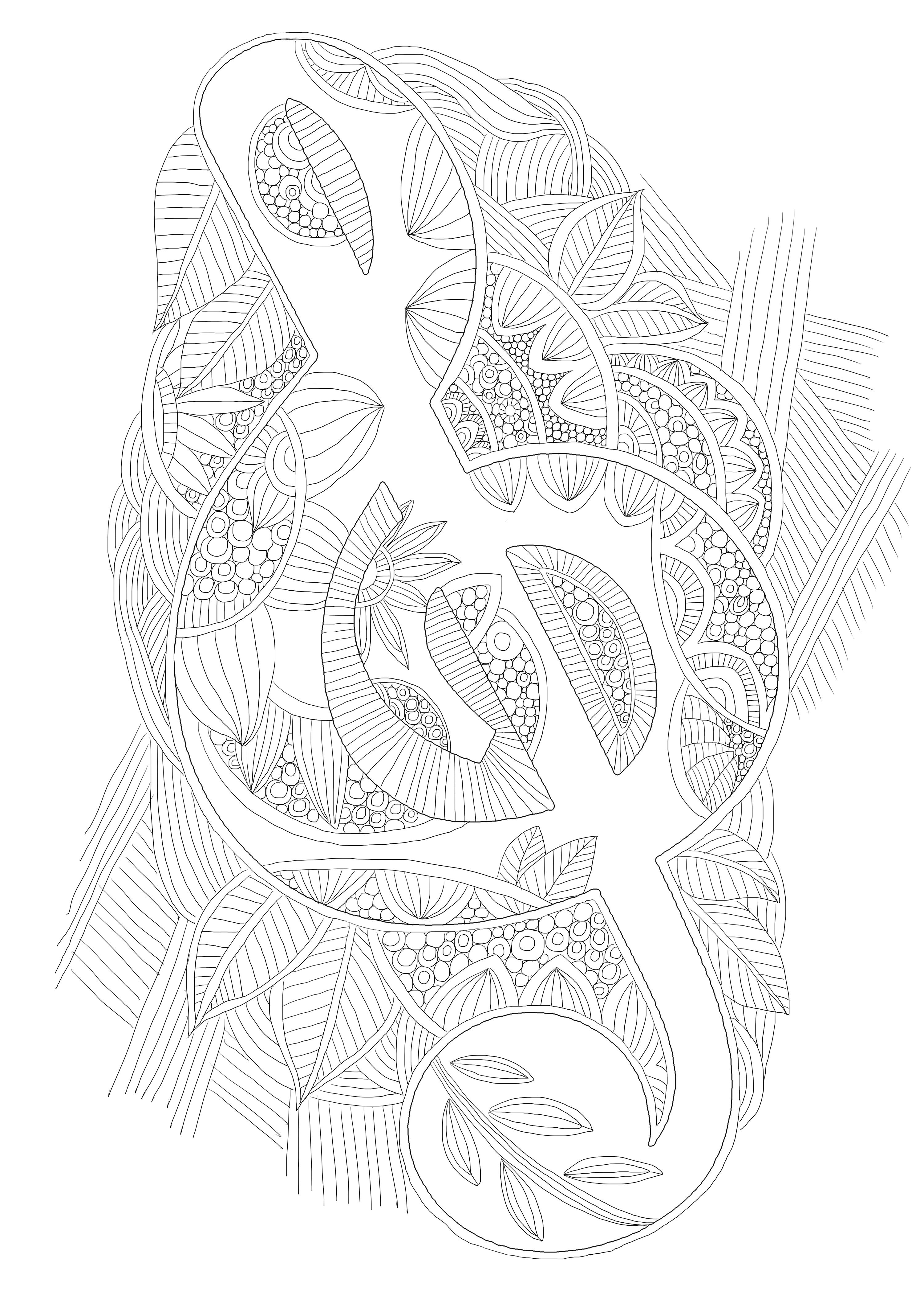 装饰插画填色本设计 线稿合集