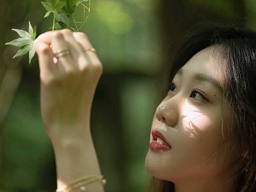 人像摄影，竹林拍摄