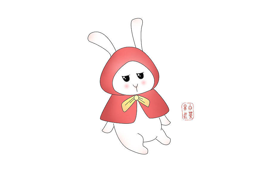 简笔画:结缘兔（图ZMTU0ODcxNDc2） - 儿童插画 - 站酷设计师亥时初原创素材 - 站酷ZCOOL