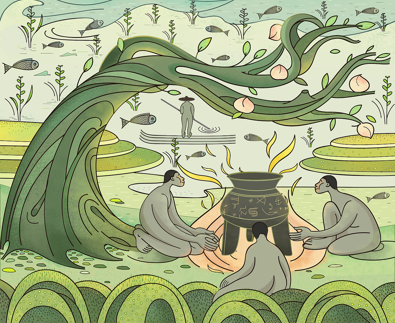 《良渚文化》系列插图