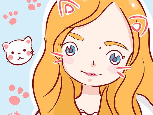 猫咪女生（个人主页-ZMjUxNTQwMjQ=） - 创作习作 - 站酷设计师Tix大薇原创素材 - 站酷ZCOOL