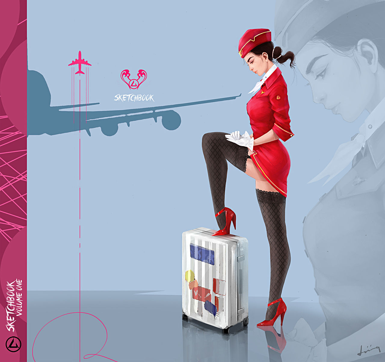 空姐|插画|概念设定|alias宁 - 原创作品 - 站酷 (zcool)
