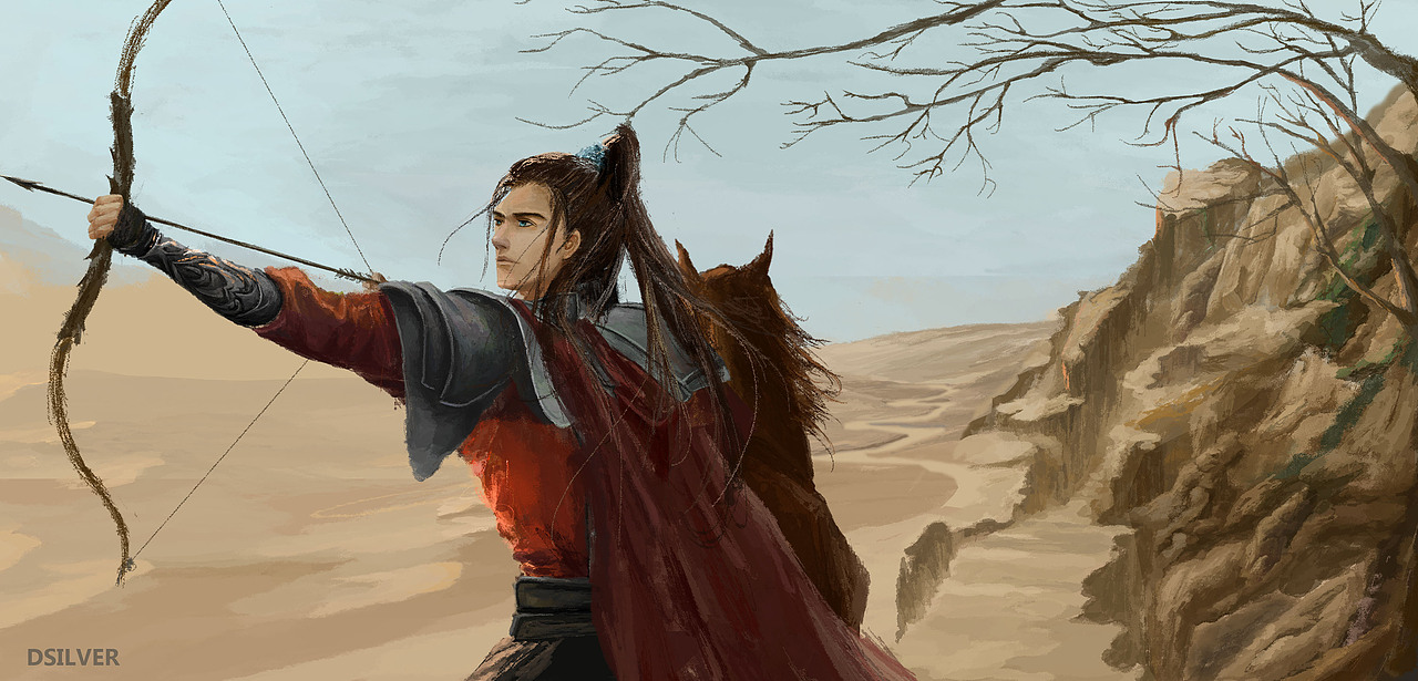 射箭|插画|创作习作|dsilver_原创作品-站酷zcool