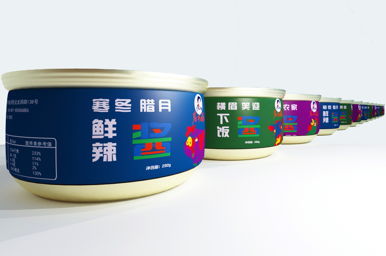《老干妈包装改良设计》两种方案