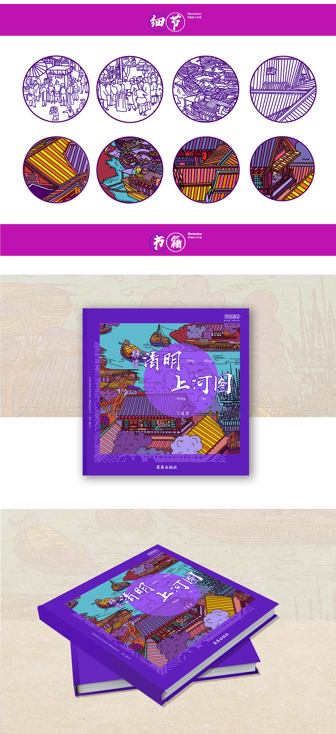 毕设《解读清明上河图》书籍设计（图ZMjA5MTgxOTI4） - 书籍/画册 - 站酷设计师vvvvvyao原创素材 - 站酷ZCOOL