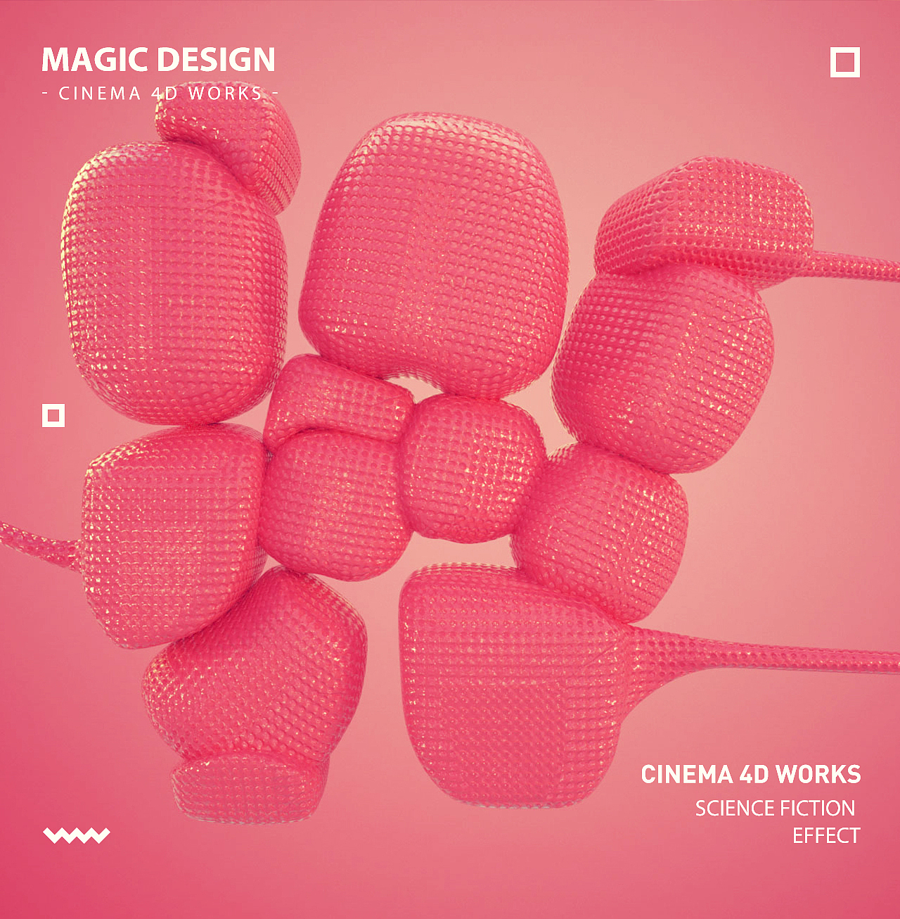 2018年MAGIC C4D作品集合（图ZMTE1MzkwNzY0） - 场景 - 站酷设计师靖哥教你做C4D原创素材 - 站酷ZCOOL