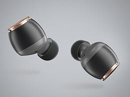 一个蓝牙耳机渲染