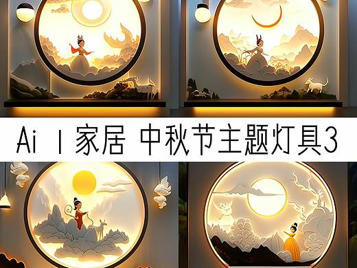 ai家居 | 中秋节主题灯具三