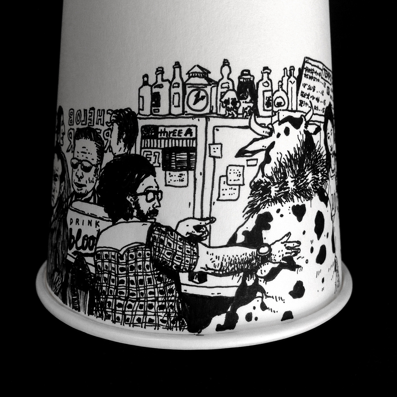 纸杯涂鸦|插画|新锐潮流插画|卧底理财师 - 原创作品 - 站酷 (zcool)