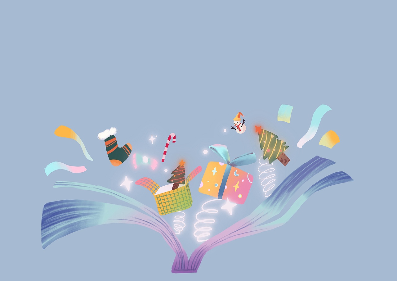 圣诞魔法书（图ZMjgyNzA5NTQ4） - 商业插画 - 站酷设计师水漫歌原创素材 - 站酷ZCOOL